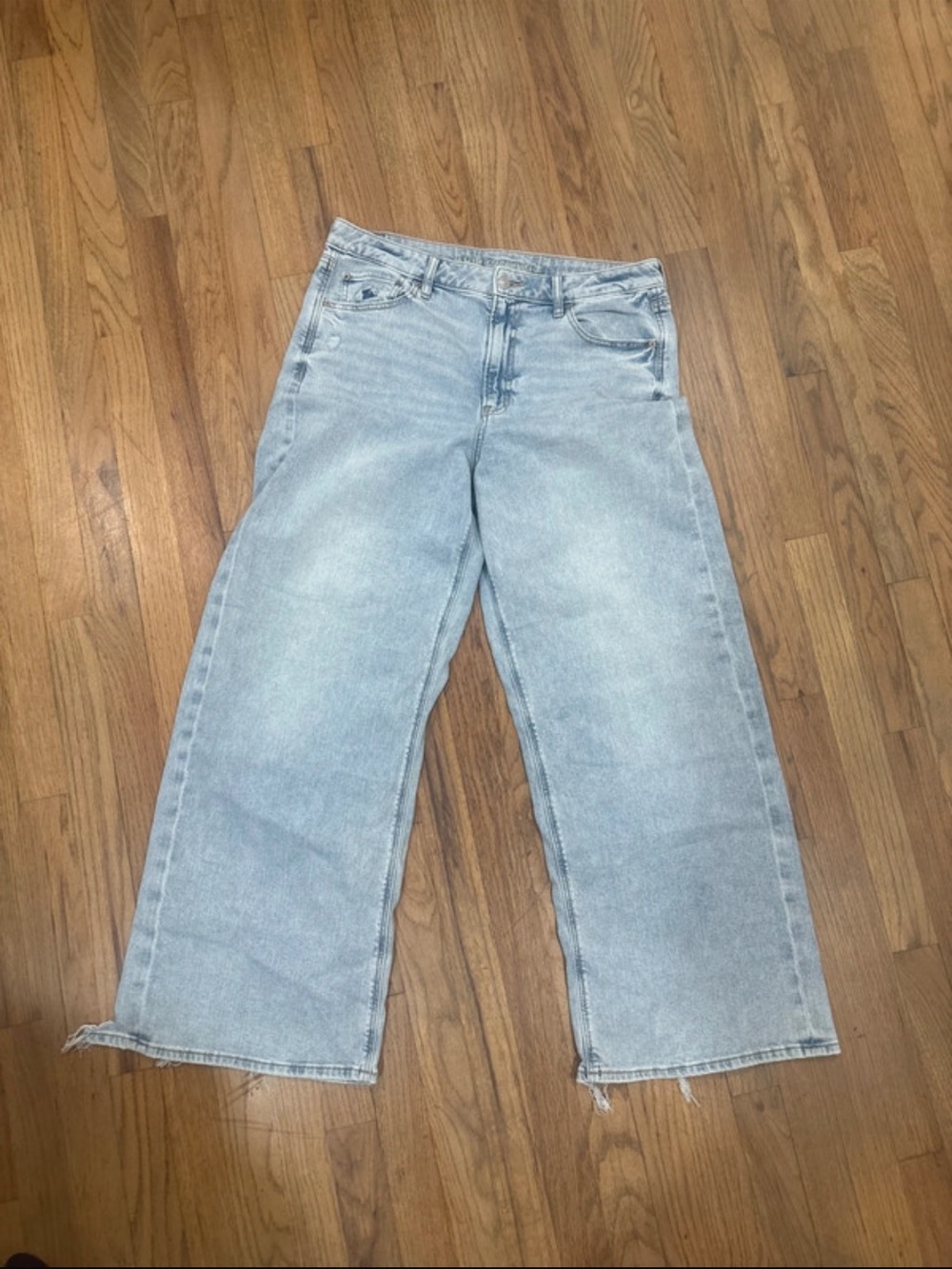 American Eagle Outfitters Light Blue Wide Leg Jeans